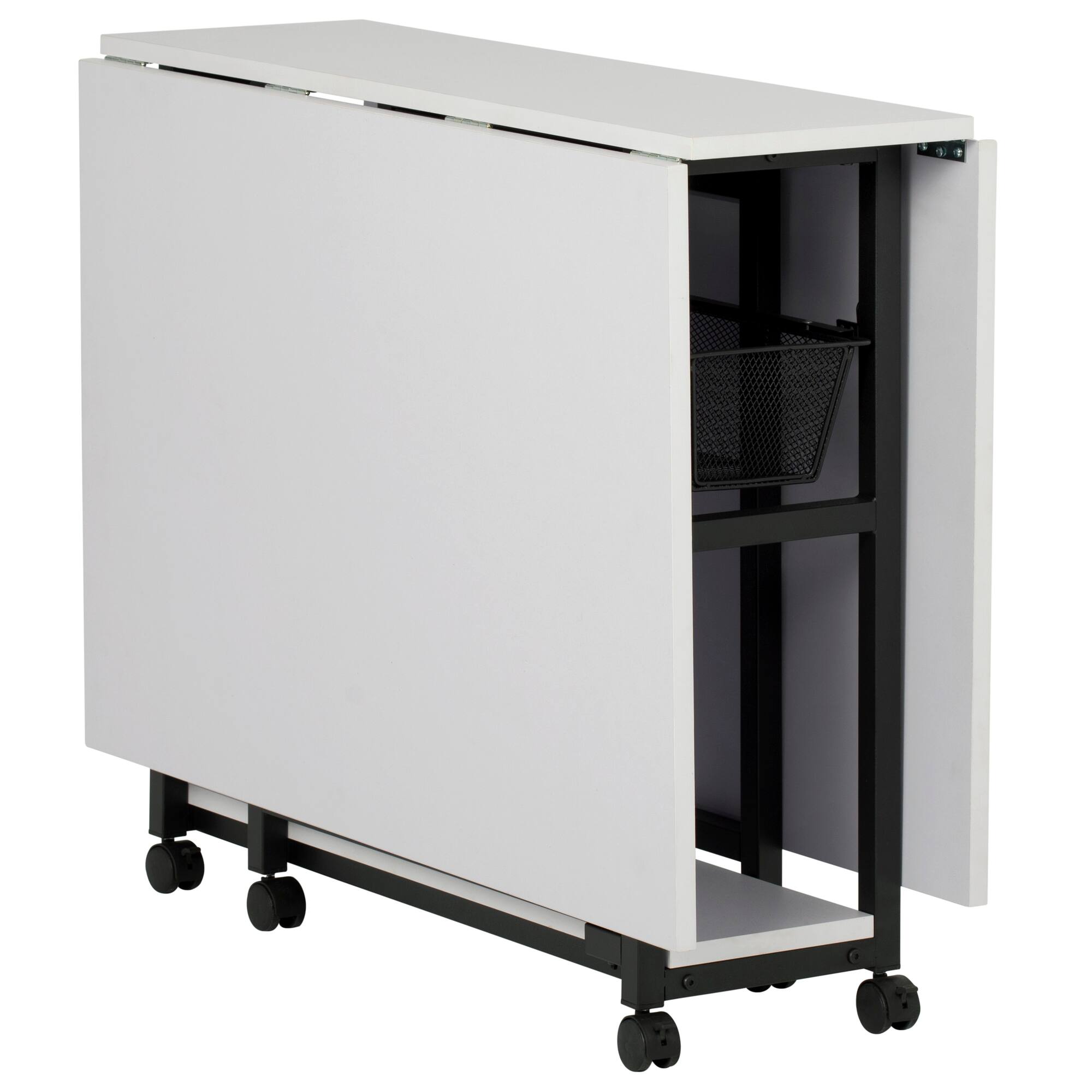 Sew Ready Mobile Craft Table with Folding Top & Storage